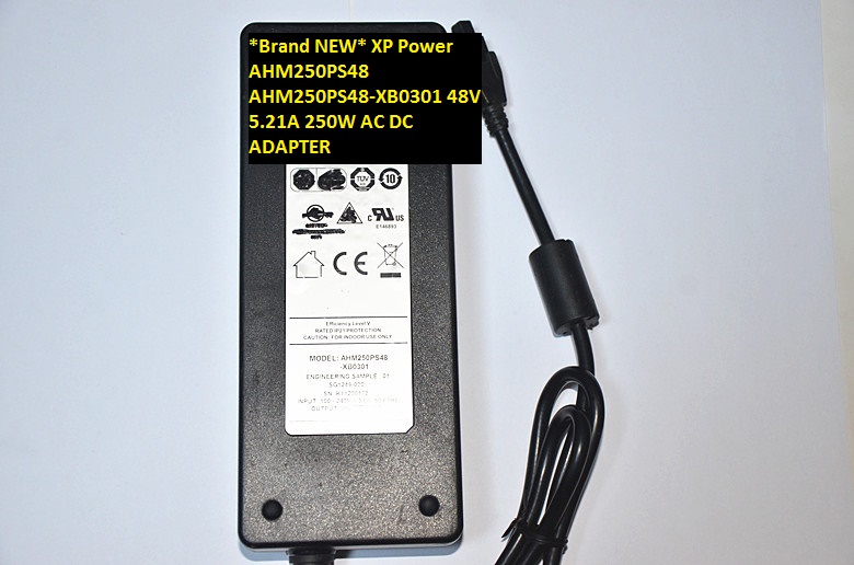 *Brand NEW* AC100-240V XP Power 250W AHM250PS48 AC DC ADAPTER 48V 5.21A AHM250PS48-XB0301